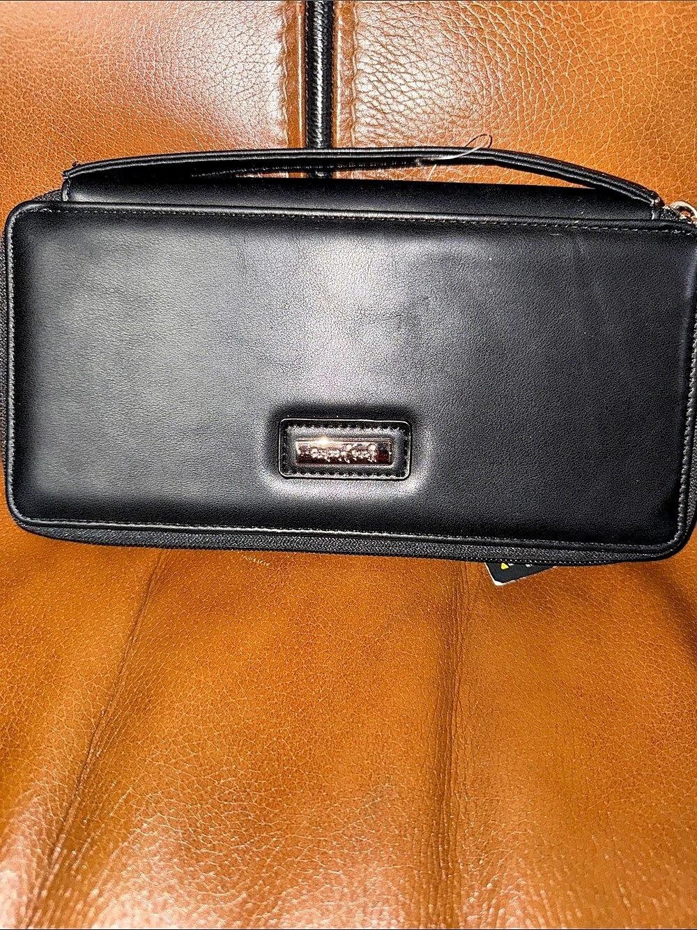 Black Travel Wallet/Cosmetic Case NWT
